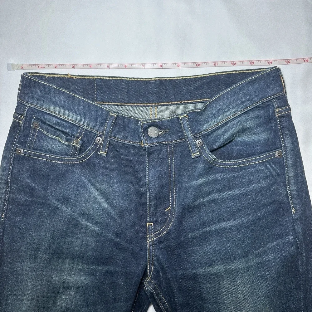 Levi's 511 Slim Fit Jeans Men's 29x32 Dark Wash Distressed Denim Stretch Casual